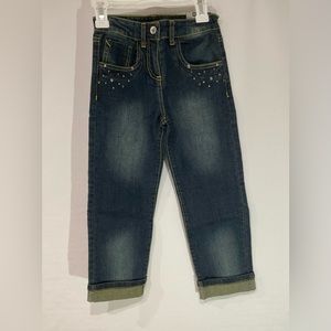 ❤️NWT Girl’s Cuffed Jeans by WOJCIK, 6-7 years, 116 cm